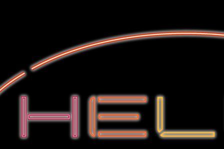 ネオンっぽいHello World