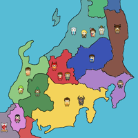 スタイリッシュな日本地図