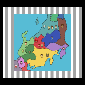 スタイリッシュな日本地図